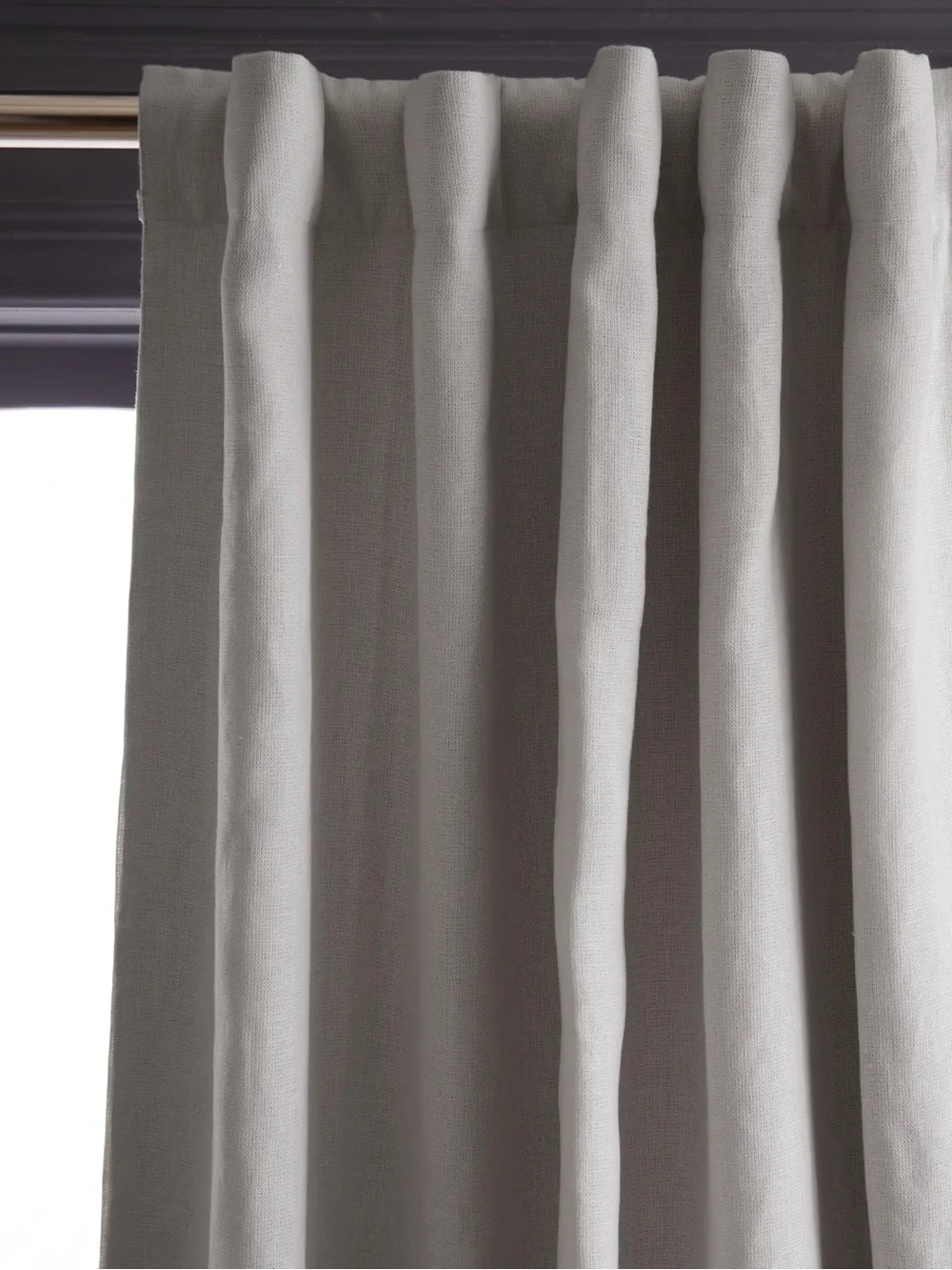 NewQUINCE 2 48x108 Heavyweight European Linen Room Darkening Curtains Cloud 9216